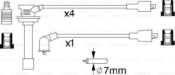 BOSCH 0 986 356 756 - Sytytysjohtosarja inparts.fi