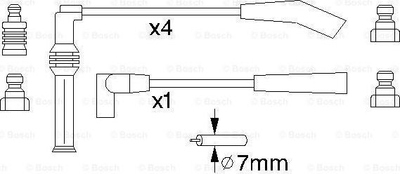 BOSCH 0 986 356 751 - Sytytysjohtosarja inparts.fi