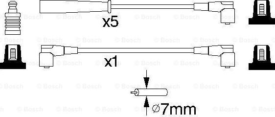 BOSCH 0 986 356 753 - Sytytysjohtosarja inparts.fi