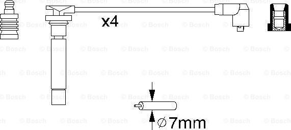 BOSCH 0 986 356 705 - Sytytysjohtosarja inparts.fi