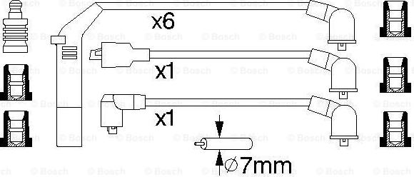 BOSCH 0 986 356 714 - Sytytysjohtosarja inparts.fi