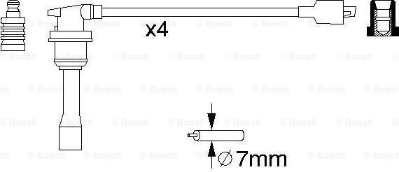 BOSCH 0 986 356 782 - Sytytysjohtosarja inparts.fi