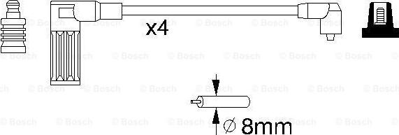 BOSCH 0 986 356 738 - Sytytysjohtosarja inparts.fi