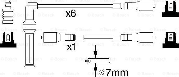 BOSCH 0 986 356 729 - Sytytysjohtosarja inparts.fi