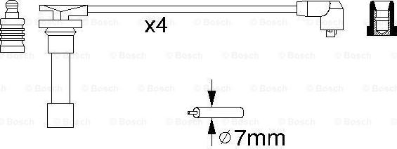 BOSCH 0 986 356 776 - Sytytysjohtosarja inparts.fi