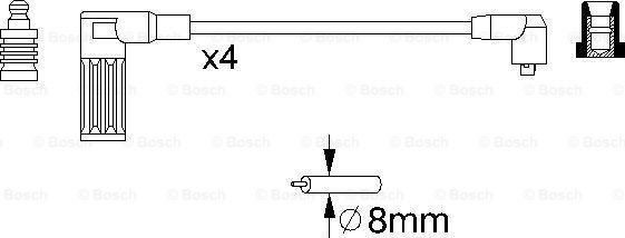 BOSCH 0 986 357 096 - Sytytysjohtosarja inparts.fi