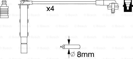 BOSCH 0 986 357 090 - Sytytysjohtosarja inparts.fi