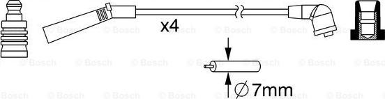 BOSCH 0 986 357 093 - Sytytysjohtosarja inparts.fi