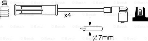 BOSCH 0 986 357 048 - Sytytysjohtosarja inparts.fi