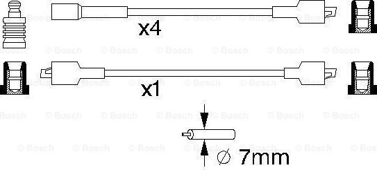 BOSCH 0 986 357 010 - Sytytysjohtosarja inparts.fi