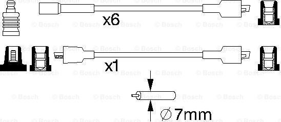 BOSCH 0 986 357 011 - Sytytysjohtosarja inparts.fi