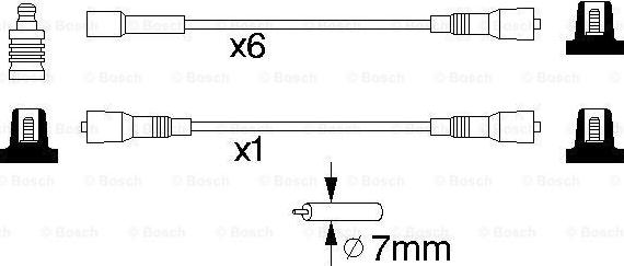 BOSCH 0 986 357 086 - Sytytysjohtosarja inparts.fi