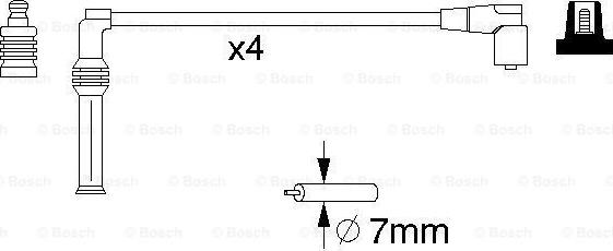 BOSCH 0 986 357 070 - Sytytysjohtosarja inparts.fi