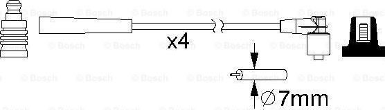 BOSCH 0 986 357 193 - Sytytysjohtosarja inparts.fi