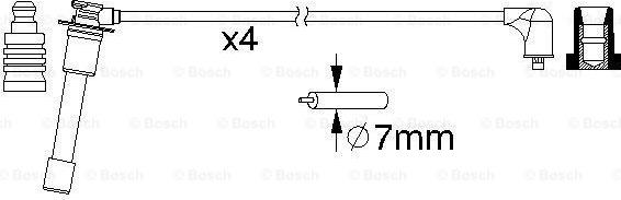 BOSCH 0 986 357 149 - Sytytysjohtosarja inparts.fi