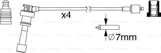 BOSCH 0 986 357 159 - Sytytysjohtosarja inparts.fi