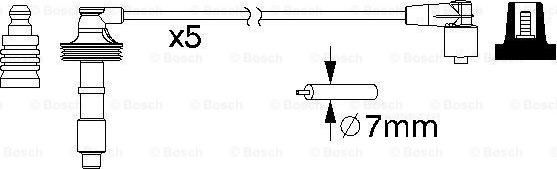 BOSCH 0 986 357 166 - Sytytysjohtosarja inparts.fi