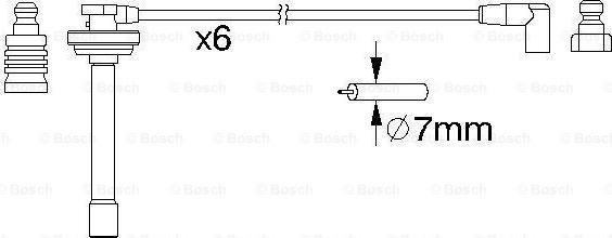 BOSCH 0 986 357 167 - Sytytysjohtosarja inparts.fi