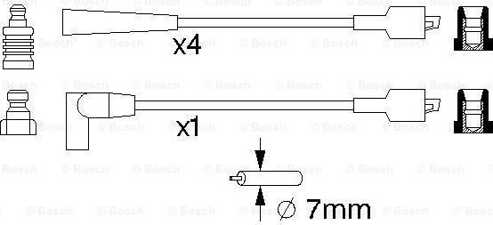 BOSCH 0 986 357 101 - Sytytysjohtosarja inparts.fi