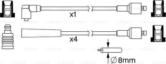 BOSCH 0 986 357 114 - Sytytysjohtosarja inparts.fi