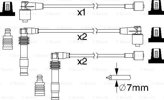 BOSCH 0 986 357 189 - Sytytysjohtosarja inparts.fi