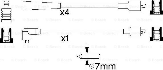 BOSCH 0 986 357 131 - Sytytysjohtosarja inparts.fi