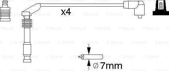 BOSCH 0 986 357 126 - Sytytysjohtosarja inparts.fi