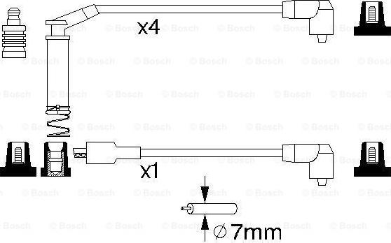 BOSCH 0 986 357 127 - Sytytysjohtosarja inparts.fi