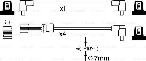 BOSCH 0 986 357 244 - Sytytysjohtosarja inparts.fi