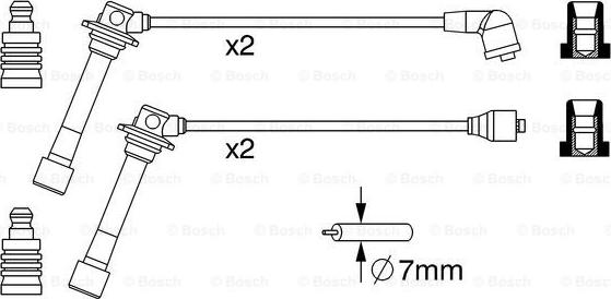 BOSCH 0 986 357 241 - Sytytysjohtosarja inparts.fi