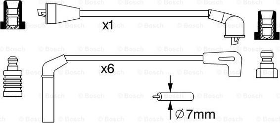 BOSCH 0 986 357 248 - Sytytysjohtosarja inparts.fi