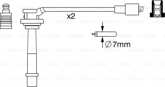 BOSCH 0 986 357 263 - Sytytysjohtosarja inparts.fi