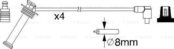 BOSCH 0 986 357 208 - Sytytysjohtosarja inparts.fi