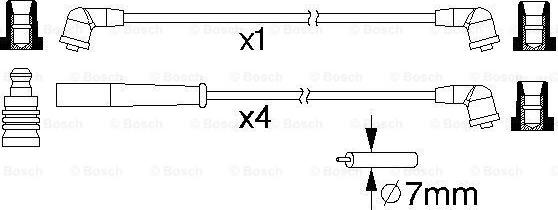 BOSCH 0 986 357 214 - Sytytysjohtosarja inparts.fi