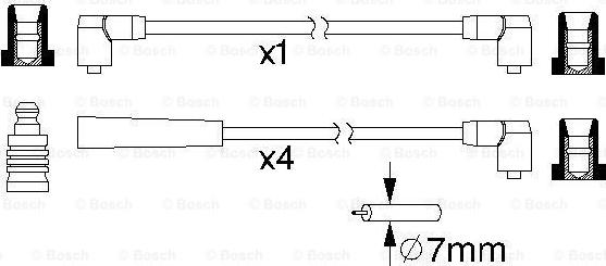 BOSCH 0 986 357 216 - Sytytysjohtosarja inparts.fi