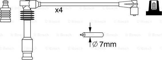 BOSCH 0 986 357 237 - Sytytysjohtosarja inparts.fi