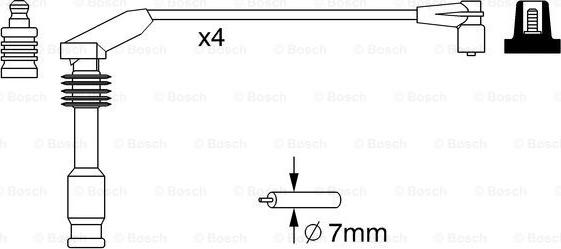 BOSCH 0 986 357 226 - Sytytysjohtosarja inparts.fi