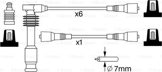 BOSCH 0 986 357 276 - Sytytysjohtosarja inparts.fi