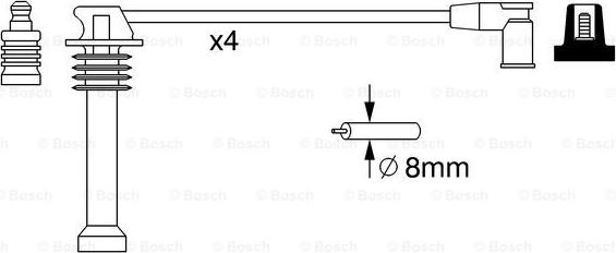 BOSCH 0 986 357 271 - Sytytysjohtosarja inparts.fi