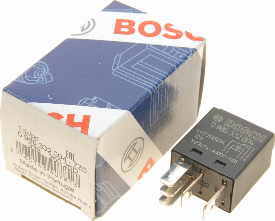 BOSCH 0 986 332 004 - Rele, työvirta inparts.fi