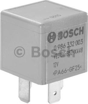 BOSCH 0 986 332 003 - Rele, työvirta inparts.fi