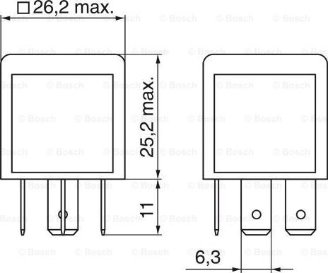 BOSCH 0 986 332 003 - Rele, työvirta inparts.fi