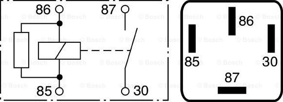 BOSCH 0 986 332 030 - Rele, työvirta inparts.fi