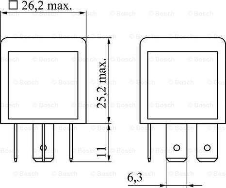 BOSCH 0 986 332 030 - Rele, työvirta inparts.fi