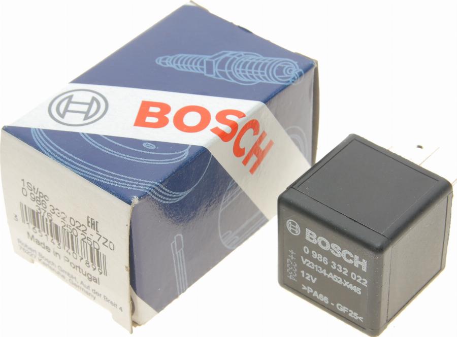 BOSCH 0 986 332 022 - Rele, työvirta inparts.fi