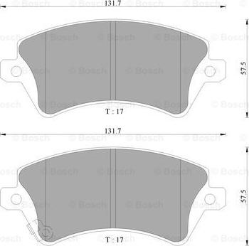 BOSCH 0 986 AB9 095 - Jarrupala, levyjarru inparts.fi