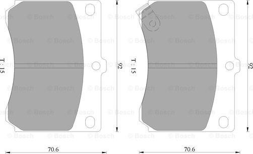 BOSCH 0 986 AB9 040 - Jarrupala, levyjarru inparts.fi