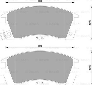 BOSCH 0 986 AB9 051 - Jarrupala, levyjarru inparts.fi