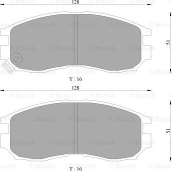 BOSCH 0 986 AB9 058 - Jarrupala, levyjarru inparts.fi