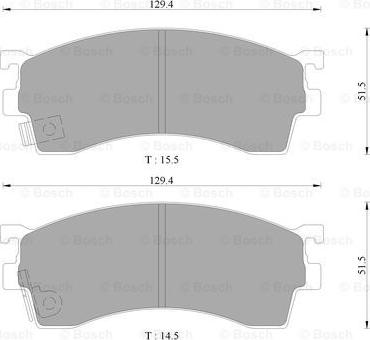 BOSCH 0 986 AB9 061 - Jarrupala, levyjarru inparts.fi